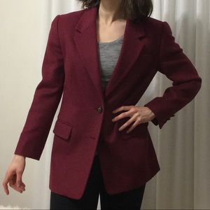 Talbots 90s camel hair blazer